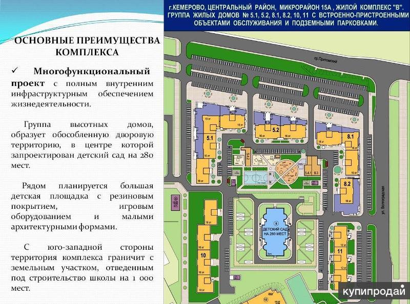 План застройки притомского проспекта кемерово