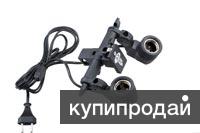 Патрон двойной LH-004 с креплением под зонт (цоколь Е27).