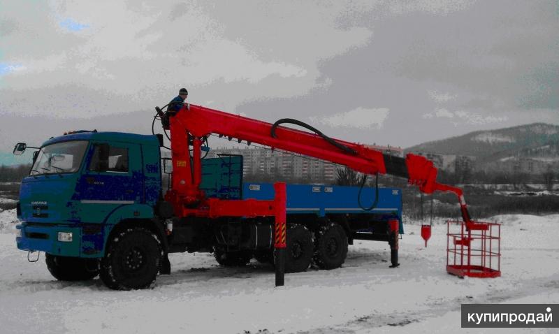 КАМАЗ 43118, КМУ – KANGLIM KS2056H с буровой навеской