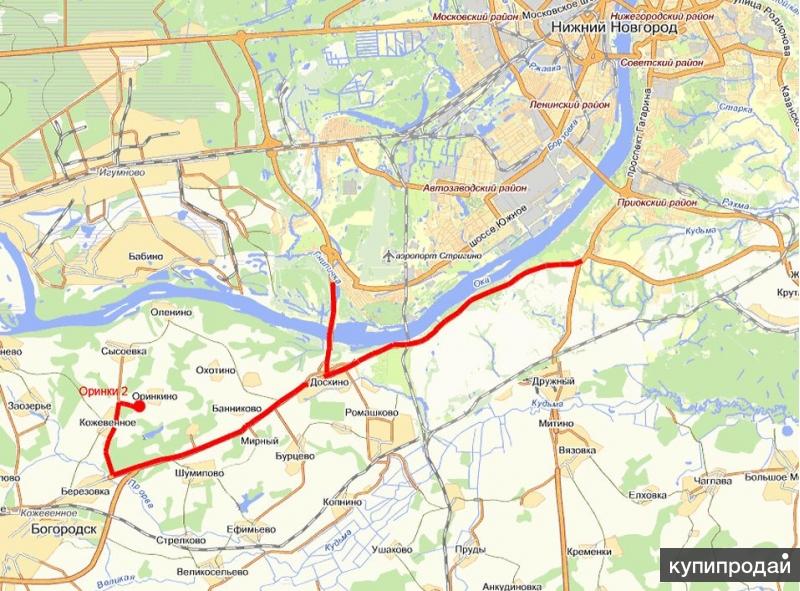 Карта богородского района нижегородской