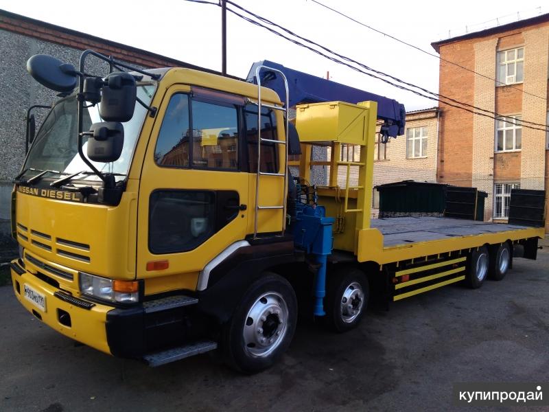 Эвакуатор Манипулятор Низкорамный Nissan Diesel 15 тонн со Сдвижной Платформой