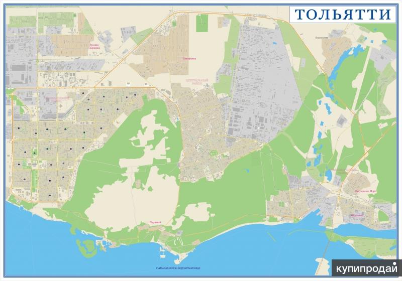 Набережная тольятти карта