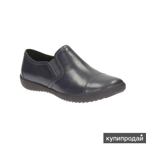 Новые Clarks (натур. кожа) 38 размера! Оригинал! (Англия) полуботинки (слипоны)