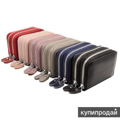 Кожаный кошелек с Rfid защитой от считывания карт