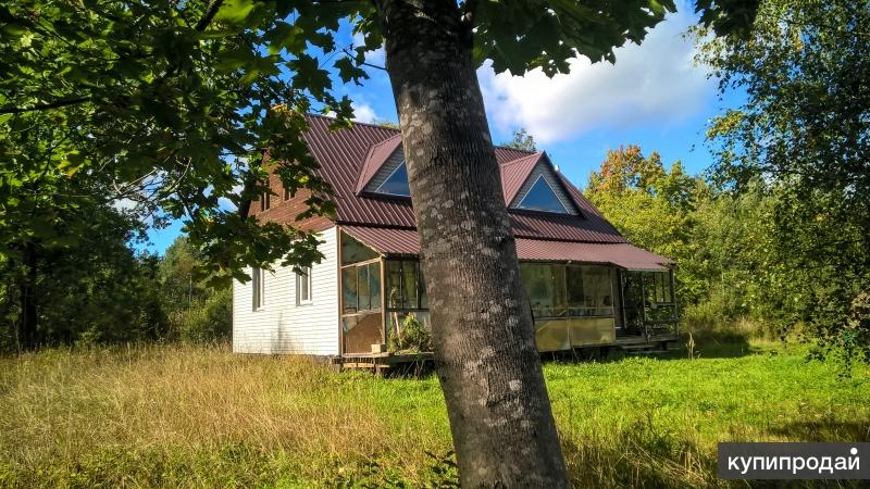 Блочный дом на хуторе, своя газ. ветка, 7 гектар земли