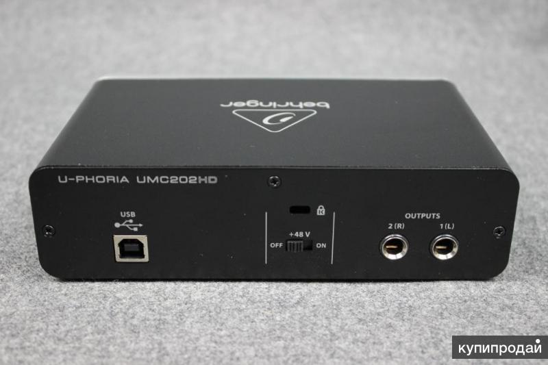 Внешняя звуковая карта behringer u phoria umc202hd