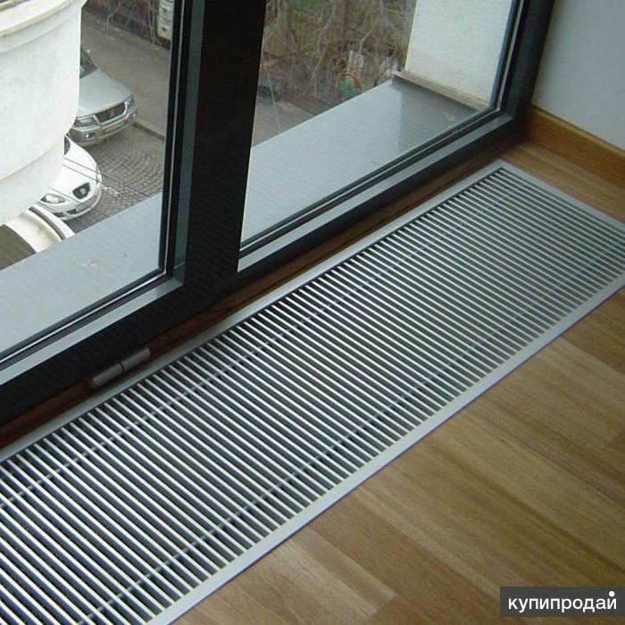 Внутрипольные конвектора С вентилятором Радиаторы в пол с вентиляторами водяного