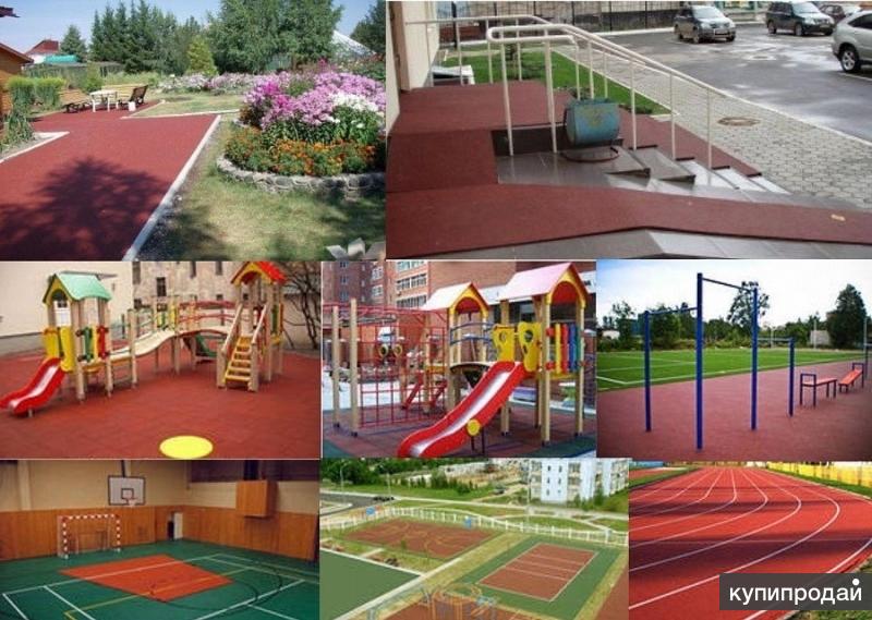 Травмобезопасное резиновое покрытие