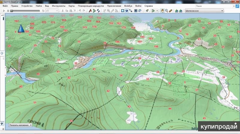 Карта рельефа местности онлайн карта