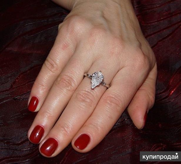 Кольцо платина и бриллианты 3ct.