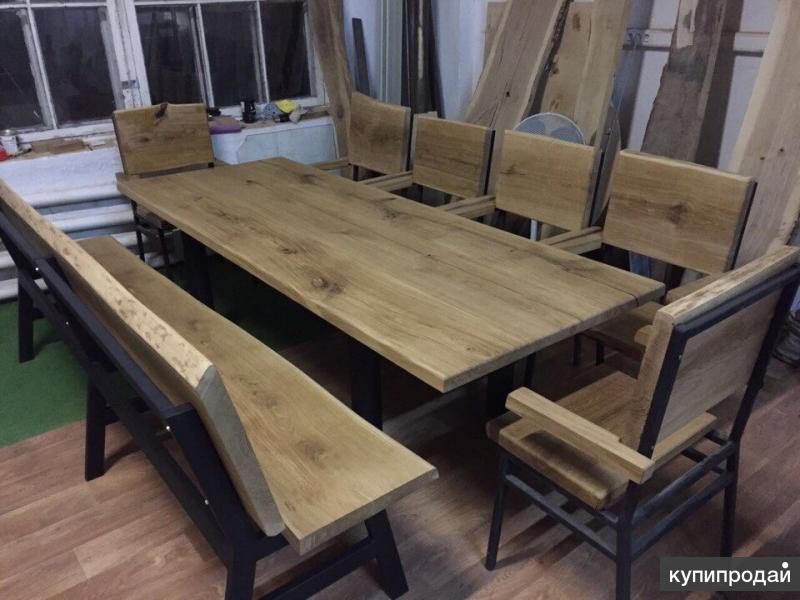 Изготовление мебели из слэбов дерева (массива) москва.