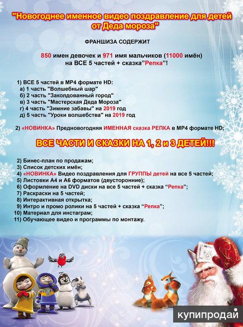 Новогодняя Франшиза "Именное Поздравление + Интерактивная Сказка"