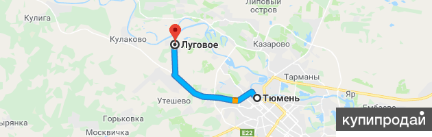 Тюмень луговое карта