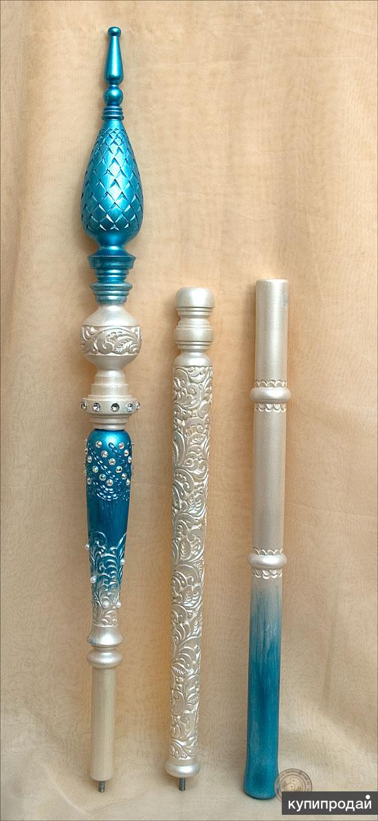 наконечник посоха деда мороза. делаем посох. жезл резной. посох волшебника. делаем посох.