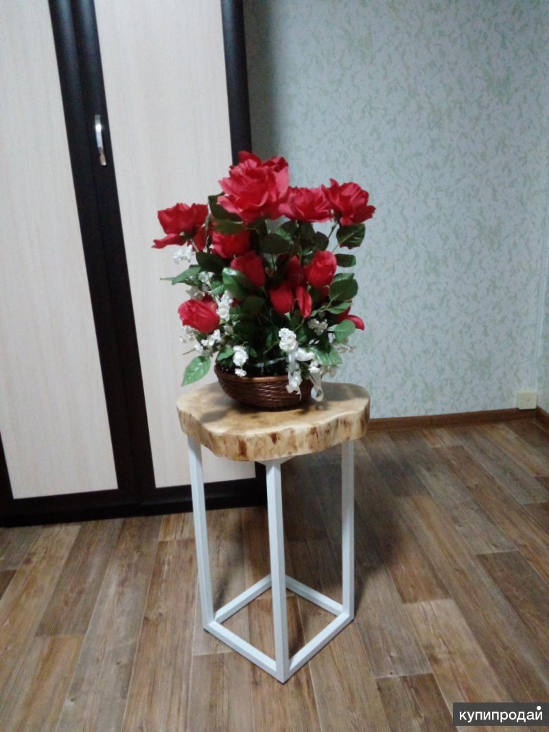 Столик лофт.Подставка под цветы в Иванове
