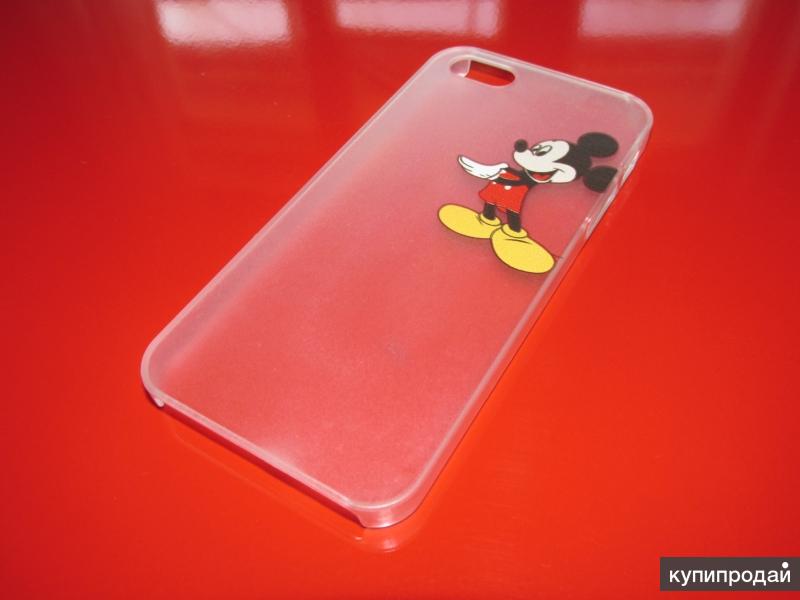 Полупрозрачный чехол case с рисунком Микки Мауса для apple iphone 5/5S