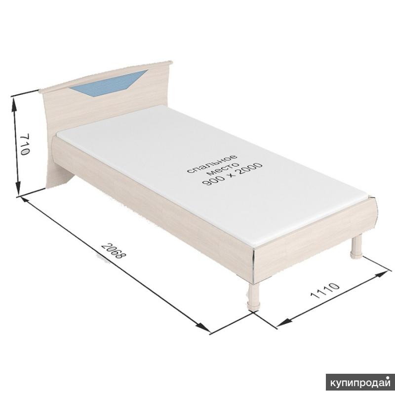 Параметры односпальной кровати