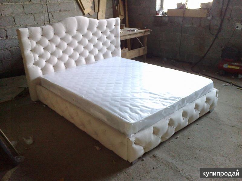 Дизайнерская кровать "Флорида" в каретной стяжке НОВИНКА!