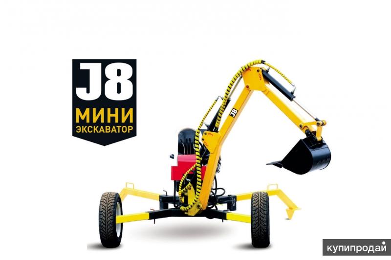 Мини-экскаватор J8 — полезная машина в бизнесе, фермерстве, строительстве