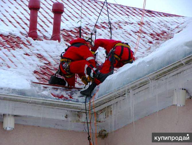 Очистка крыш от снега, Вывоз снега с территории . Качественно!
