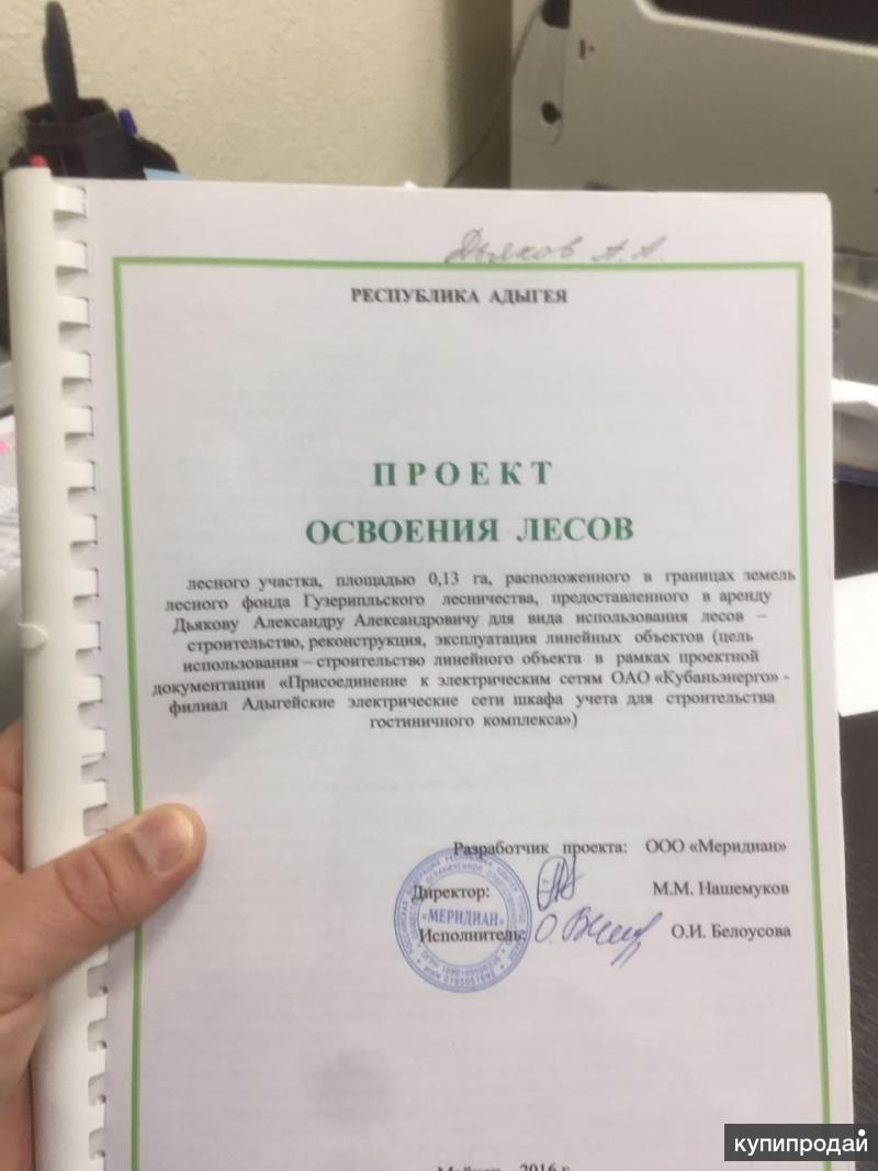 Приказ о проекте освоения лесов