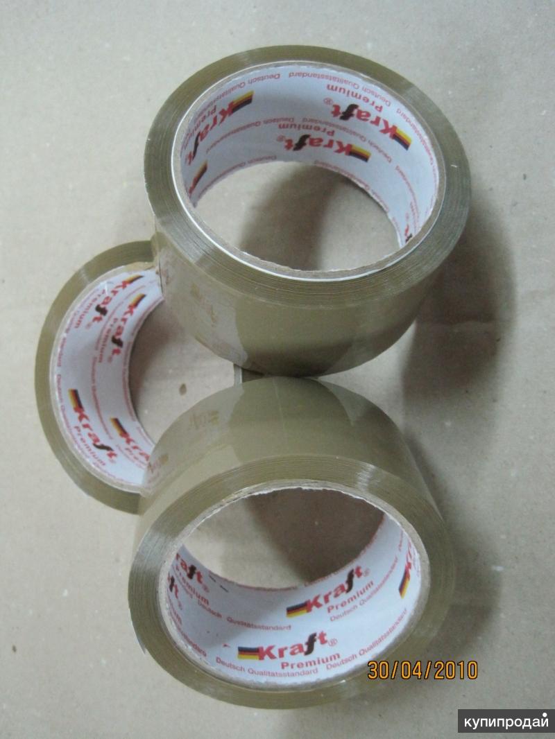 Скотч прозрачный, коричневый 48/60/45 (72 шт) Крафт Премиум в Гатчине