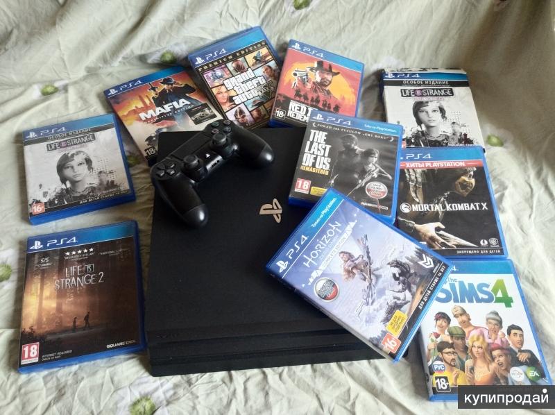 Sony PlayStation 4 Pro 1TB + 9 игр в Москве