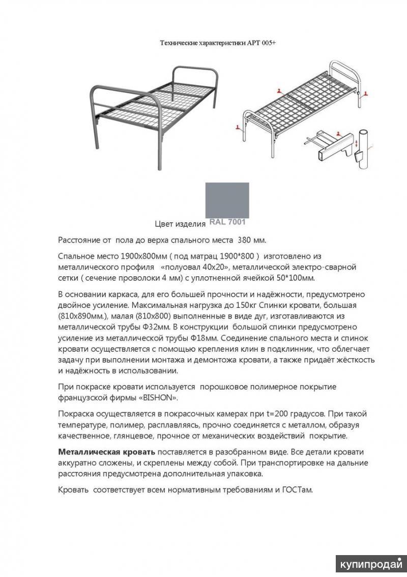 Ширина солдатской кровати