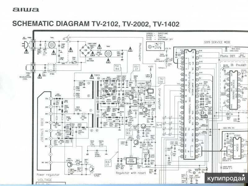 Схема aiwa tv c141ker