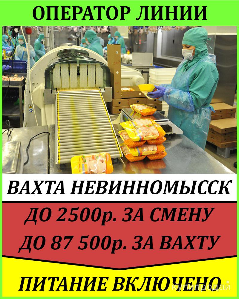 Упаковщик куринных полуфабрикатов. Птицефабрика. в Невинномысске