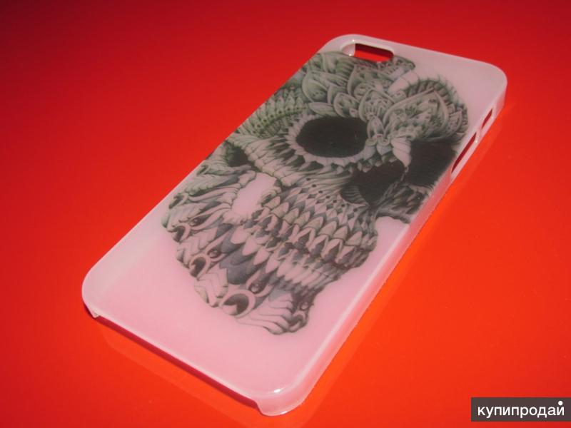 Фосфорный светящийся полупрозрачный чехол case с рисунком черепа для iphone 5/5S