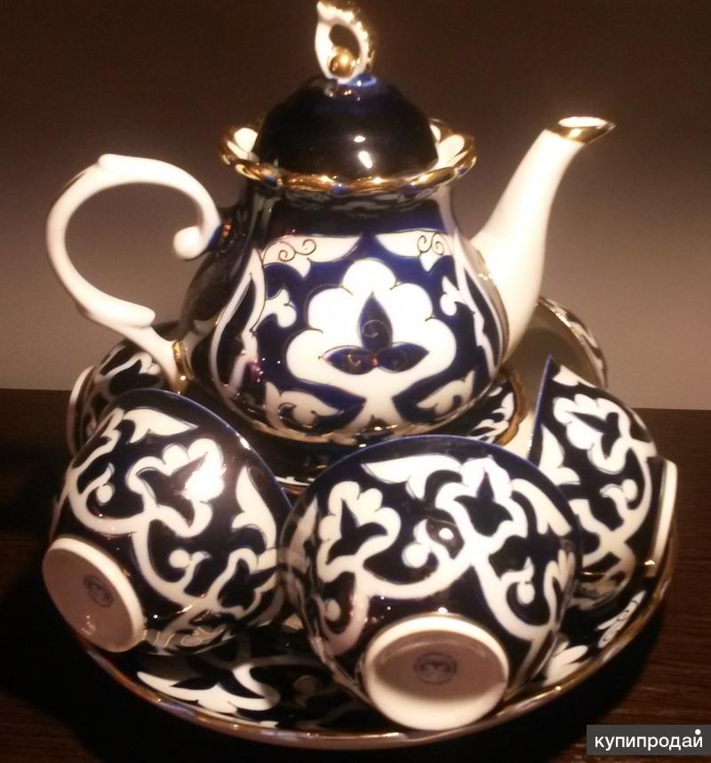 Узбекский чайник. Чайный сервиз пахта. Узбекский чайный сервиз пахта. Пахта Узбекистан чайный сервиз. Чайный набор пахта.