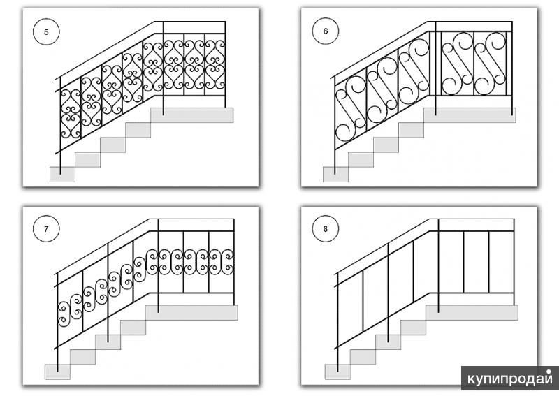 Сварка перил ограждения. Эскизы сварных перил. Раскладка на перила. Сварные перила для лестницы разрез.