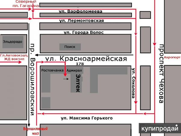 Карта красноармейская ростов на дону