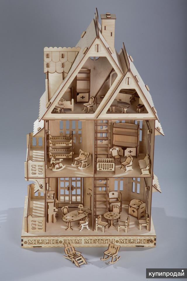 Кукольный домик своими руками - интересные идеи из фанеры, картона, дерева