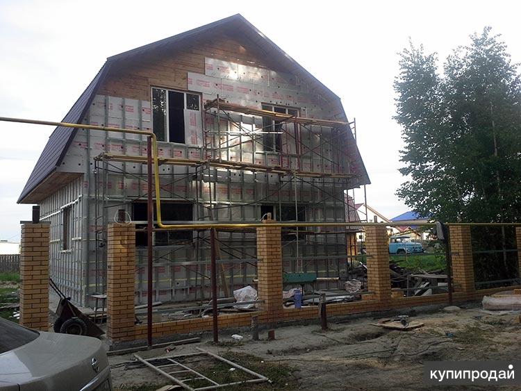 Утепление фасада частного дома в Пензе, фасадные услуги