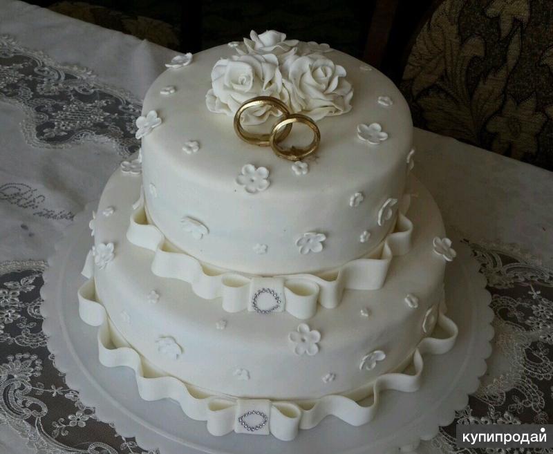 Торт для венчания без мастики фото