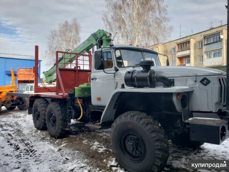 Урал 4320 Лесовоз прицеп роспуск
