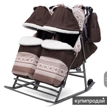 Санки-коляска для двойни Pikate Twin