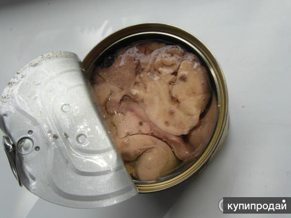 Печень трески, тушёнка, икра красная, мясо кролика