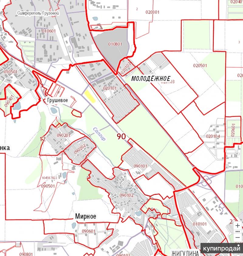 Пгт молодежное симферопольский район карта