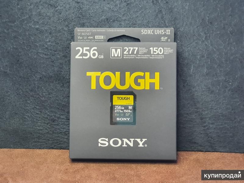 Карта памяти sony tough sdxc 128gb 277r 150w sf m128t t