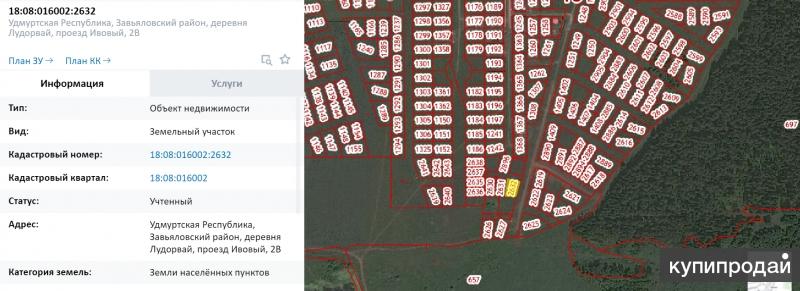 Кадастровая карта удмуртской