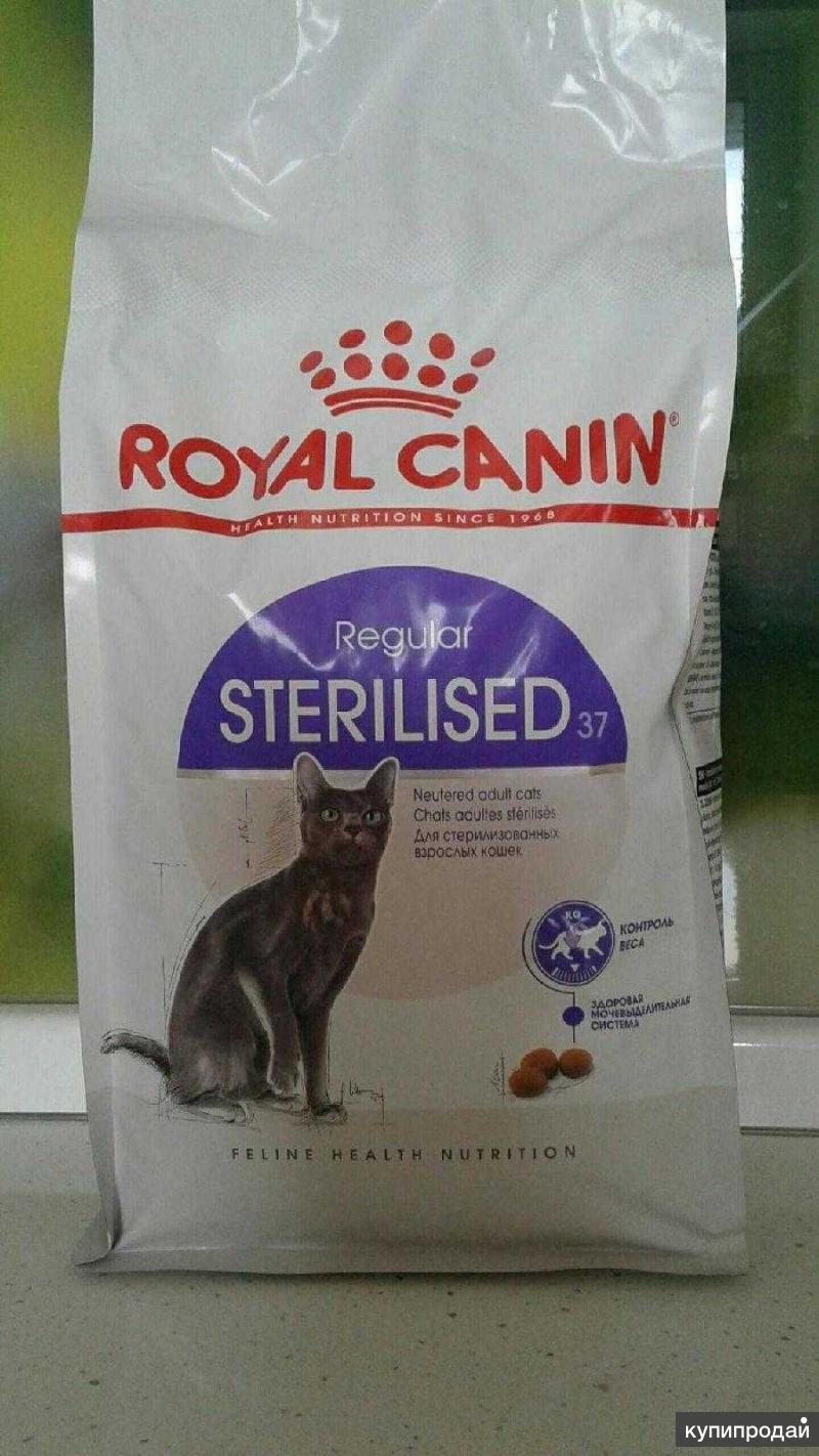 Royal canin sterilised стерилизованных. Роял Канин Sterilised 37. Royal Canin Sterilised 37 4кг. Корм Royal Canin Sterilised 37. Стерилайзд 37 Роял Канин корм.